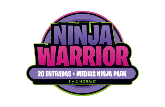 Membresía Ninja Warrior 20 entradas